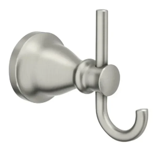 Moen Hilliard 2 in. W X 2.34 in. L Brushed Nickel Robe Hook