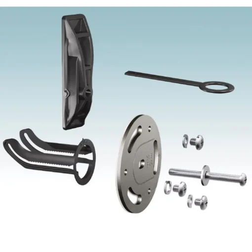 Moen Home Care SecureMount Chrome Grab Bar Anchor Stainless Steel 3.17 in. H X 4 in. L