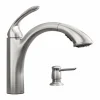 Moen Kinzel One Handle Stainless Steel Pull-Out Kitchen Faucet