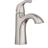 Moen Lindor 1.2 GPM Brushed Nickel High Arc Spout Single Handle Lavatory Faucet 4 in.