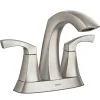 Moen Lindor Brushed Nickel Transitional Bathroom Faucet 4 in.