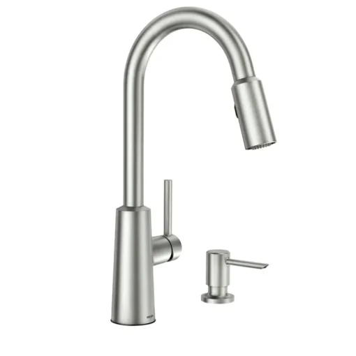 Moen Nori One Handle Stainless Steel Pull-Down Kitchen Faucet