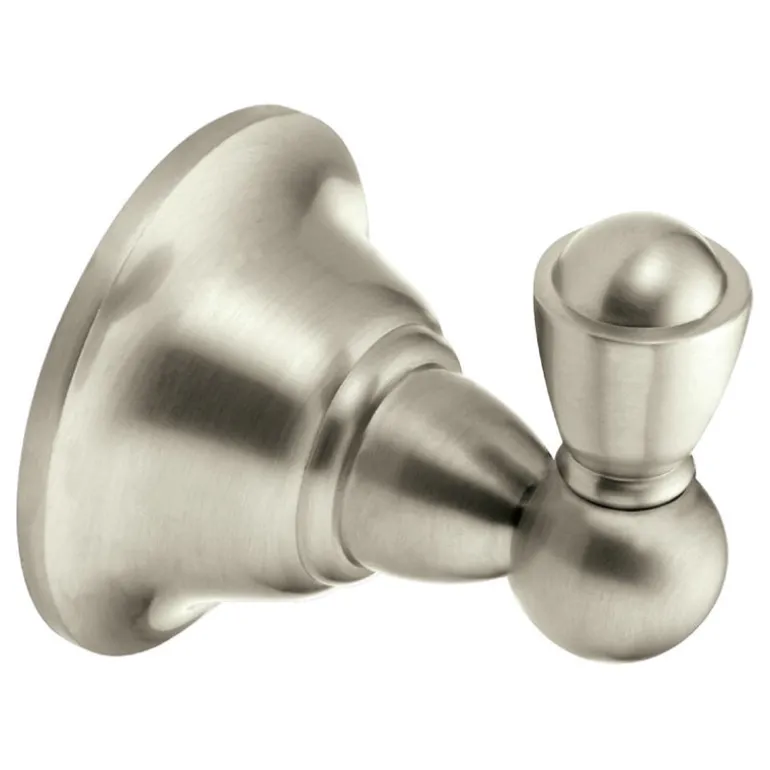 Moen Sage 2.8 in. H X 2.6 in. W X 2.38 in. L Brushed Nickel Robe Hook