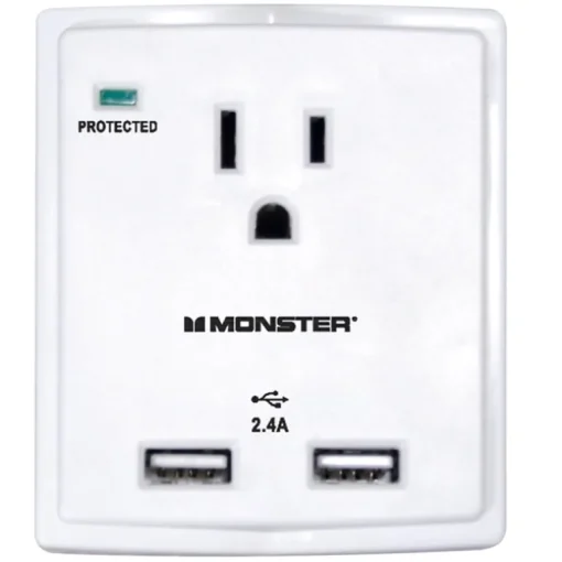 Monster Just Power It Up 1080 J 1 outlets Surge Tap