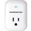 Monster Just Power It Up 0 ft. L 1 outlets Wall Tap Surge Protector White 1200 J