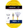 Monster Just Power It Up Outdoor 50 ft. L Yellow Extension Cord 12/3 SJTW