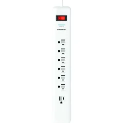 Monster Just Power It Up 6 ft. L 7 outlets Surge Protector White 1080 J