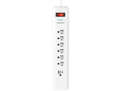 Monster Just Power It Up 6 ft. L 7 outlets Surge Protector White 1080 J