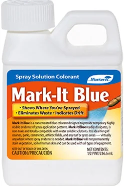 Monterey Mark-It Blue Lawn and Weed Control Concentrate 1/2 pt