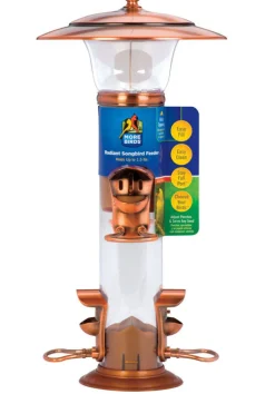 More Birds 25 1.5 Lb Brushed Copper Radiant Songbird Feeder (Pack Of 4)