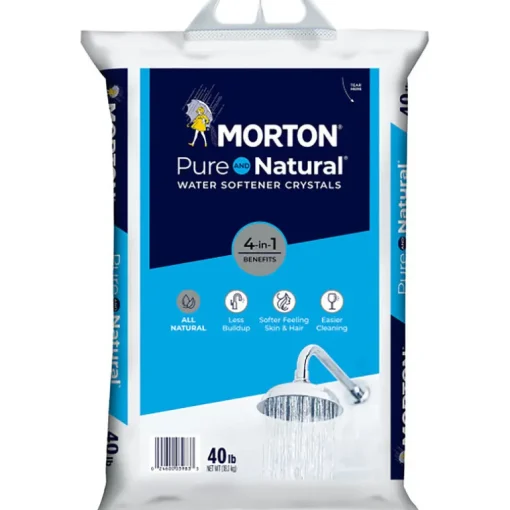 Morton Pure And Natural Water Softener Salt Crystal 40 lb