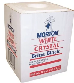Morton Salt Crystals Bulk 50 Lb. White (Case of 48)