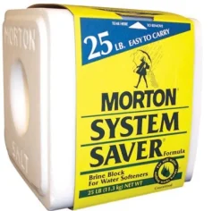 Morton Salt System Saver Brine Block Bulk 25 Lb. (Case of 80)