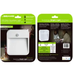 Mr. Beams Motion-Sensing Battery Powered LED White Area Light
