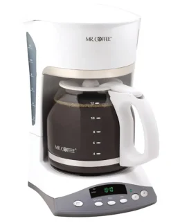 Mr. Coffee Advanced Brew 12 White Coffee Maker