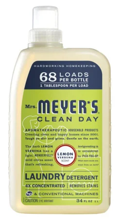 Mrs Meyers 14631 64 Oz Lemon Verbena Laundry Detergent