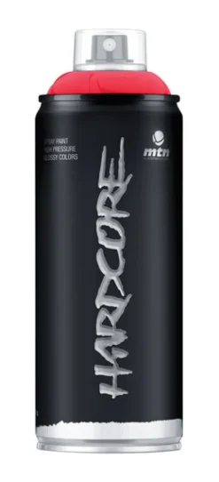 MTN Hardcore Gloss Madrid Red Spray Paint 11 oz (Pack of 6).