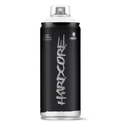 MTN Hardcore Gloss White Spray Paint 11 oz (Pack of 6).