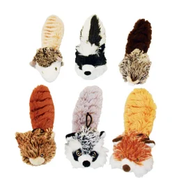 Multipet Bouncy Burrow Buddies Assorted Plush Assortment Dog Toy Medium 1 pk