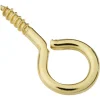 National Hardware 0.10 in. D X 1-3/16 in. L Polished Brass Screw Eye 10 lb. cap. 5 pk