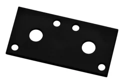 National Hardware 3 in. H X 1/8 in. W X 1.3 in. L Black Steel Mending Plate