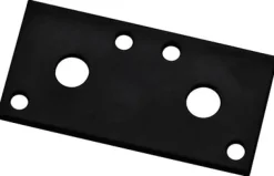 National Hardware 3 in. H X 1/8 in. W X 1.3 in. L Black Steel Mending Plate
