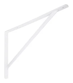 National Hardware 13 in. H x 20 in. W x 1.19 in. D White Steel Shelf Bracket (Pack of 6)