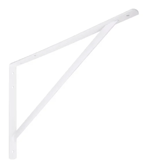 National Hardware 13 in. H x 20 in. W x 1.19 in. D White Steel Shelf Bracket (Pack of 6)