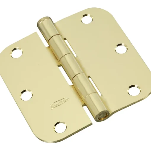 National Hardware 3-1/2 in. L Bright Brass Door Hinge 3 pk
