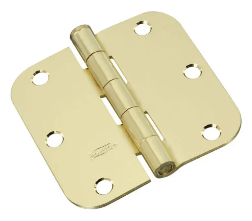 National Hardware 3-1/2 in. L Bright Brass Door Hinge 3 pk