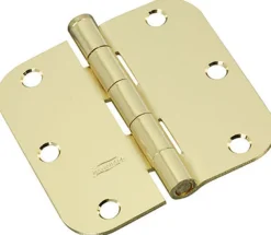 National Hardware 3-1/2 in. L Bright Brass Door Hinge 3 pk