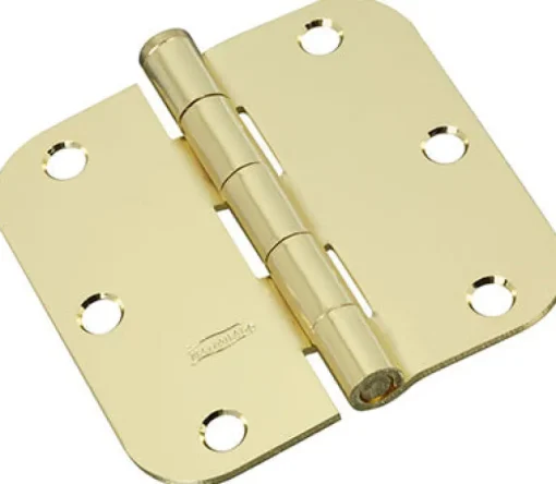National Hardware 3-1/2 in. L Bright Brass Door Hinge 3 pk