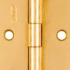 National Hardware 3 in. L Brass Narrow Hinge 2 pk