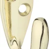 National Hardware 1.4 in. L Polished Brass Gold Zinc Single Prong Hook 1 pk