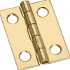 National Hardware 1 in. L Solid Brass Broad Hinge 1 pk