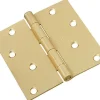 National Hardware 4 in. L Satin Brass Door Hinge 1 pk