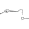 National Hardware 3 in. L Silver Stainless Steel Hook and Eye Closure 2 pk