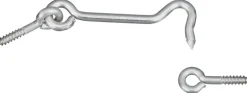 National Hardware 3 in. L Silver Stainless Steel Hook and Eye Closure 2 pk