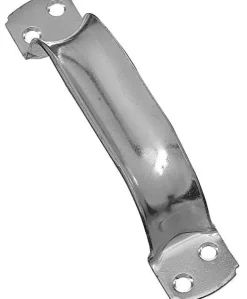 National Hardware 6-3/4 in. L Zinc-Plated Silver Steel Door Pull