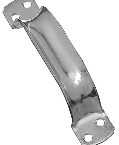National Hardware 6-3/4 in. L Zinc-Plated Silver Steel Door Pull