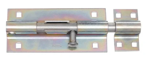 National Hardware 8 in. L Zinc-Plated Steel Heavy Duty Barrel Bolt 1 pk