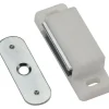National Hardware 2-1/32 in. W X 2 in. L White Metal Magnetic Catch 1 pk