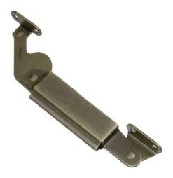 National Hardware Antique Brass Steel Center Mount Spring Lid Support 7.6 in.