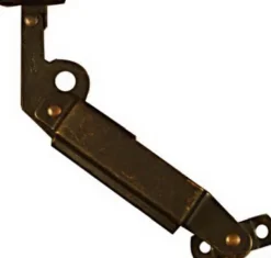 National Hardware Antique Brass Steel Center Mount Spring Lid Support 7.6 in.