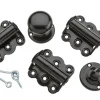 National Hardware Black Steel Screen/Storm Door Hardware Set 1 pk