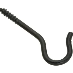 National Hardware Black Steel 25 lbs. Capacity Ceiling Hook 0.16 Dia. x 2-1/2 L in.