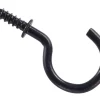National Hardware Black Steel 1 in. L Cup Hook 13 lb 30 pk