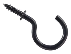 National Hardware Black Steel 1 in. L Cup Hook 13 lb 30 pk