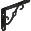 National Hardware Black Steel Shelf Bracket 5 in. L 80 lb