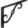 National Hardware Black Steel Shelf Bracket 8 in. L 80 lb